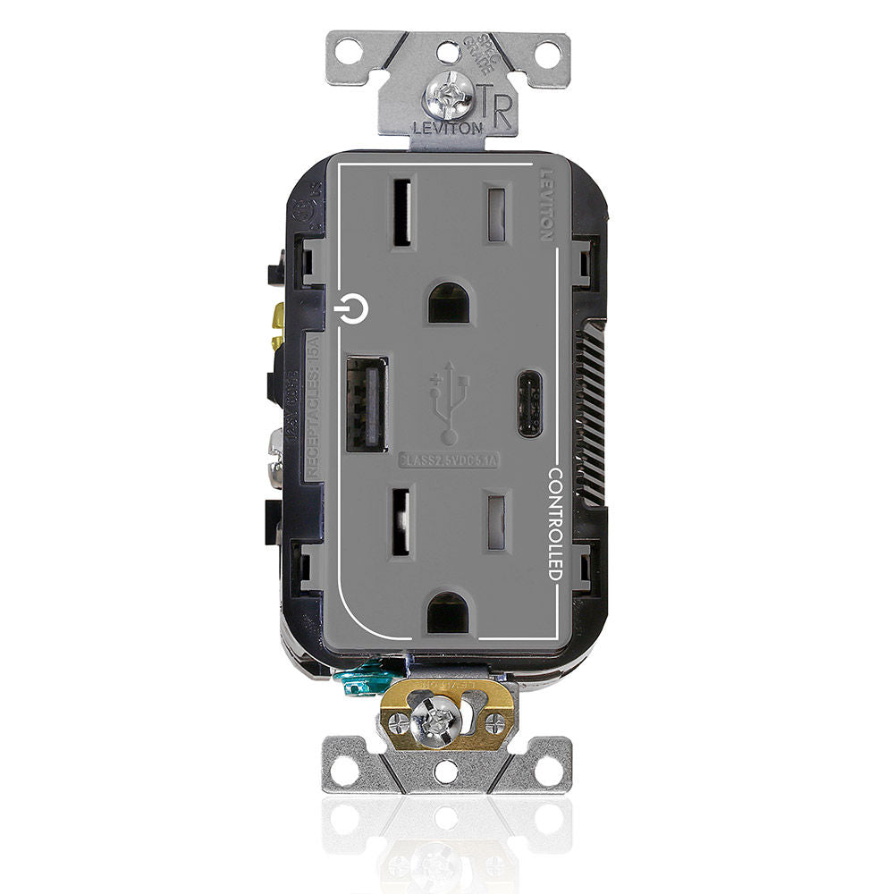 Leviton T5633-2GY Receptacle