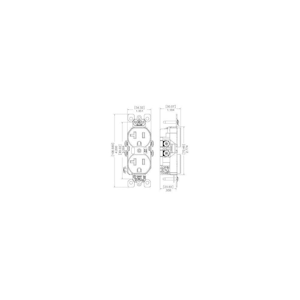Leviton T5820 Receptacle
