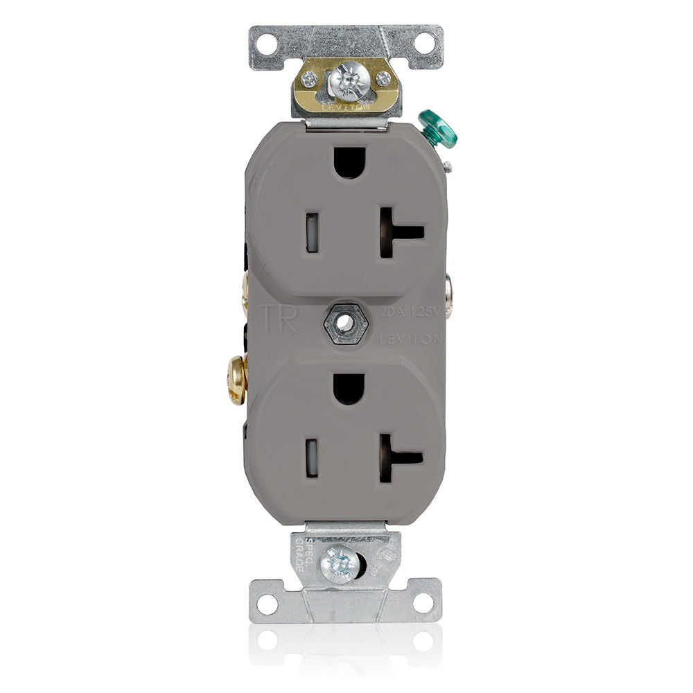 Leviton TBR20-GY Receptacle