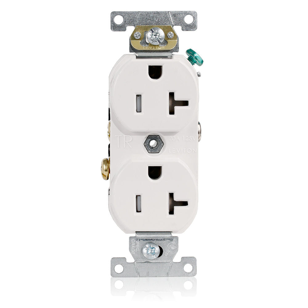 Leviton TBR20-W Receptacle