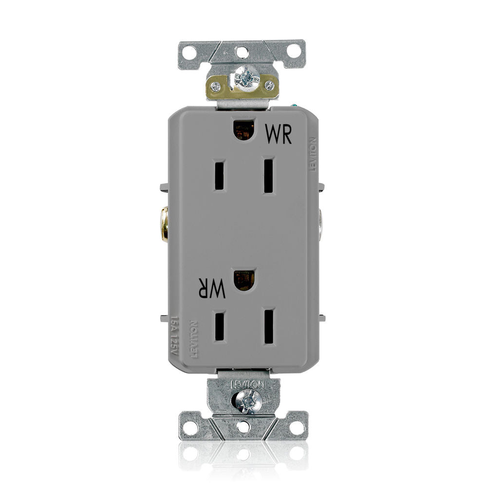 Leviton WDR15-GY Receptacle
