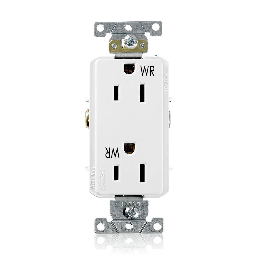 Leviton WDR15-W Receptacle