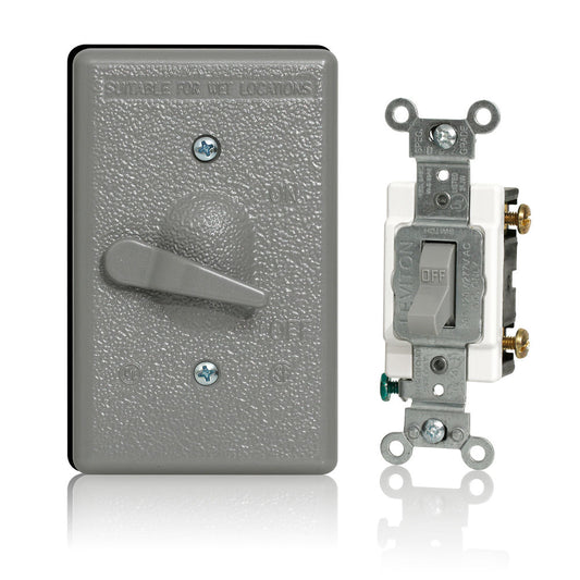 Leviton WM1SC-2GY Weatherproof Device