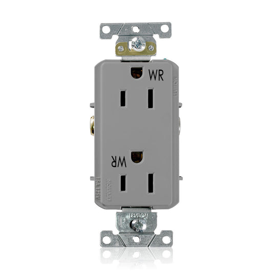 Leviton WTD15-GY Receptacle