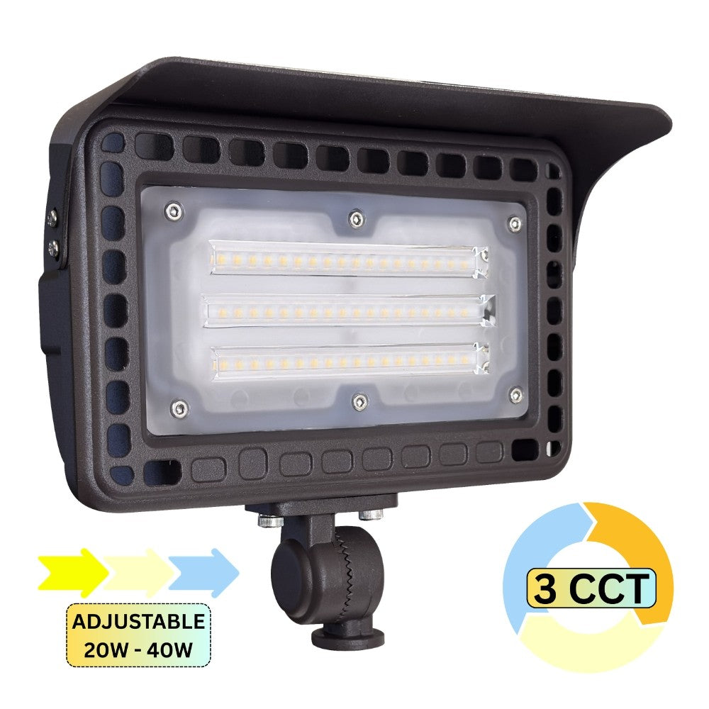 Abba Lighting Flacct 20-3CCT Adjustable CCT LED Flood Light 5W-20W