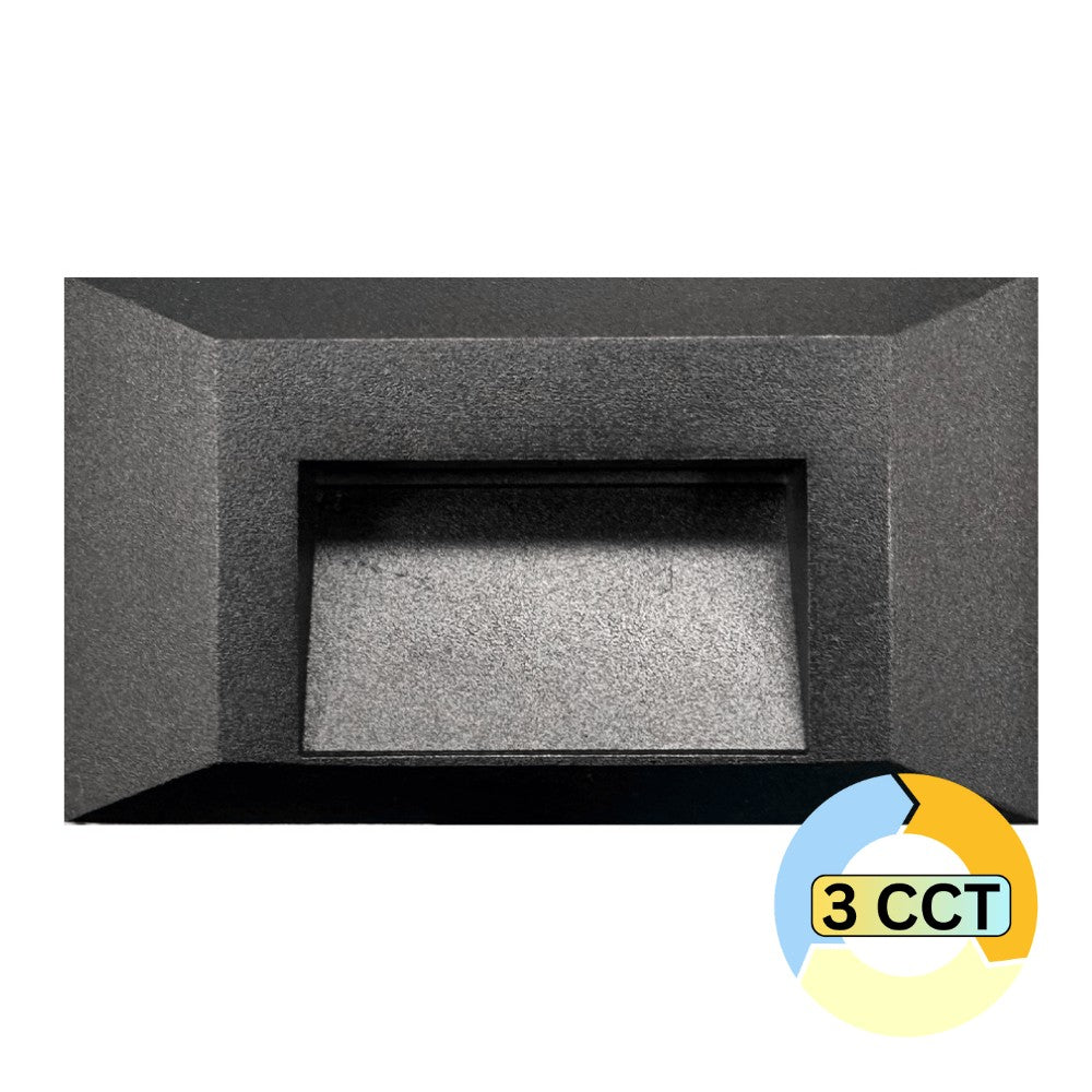 Abba Lighting STA03-Wh 3CCT Step Lights Product 2+2+2W Ac/dc