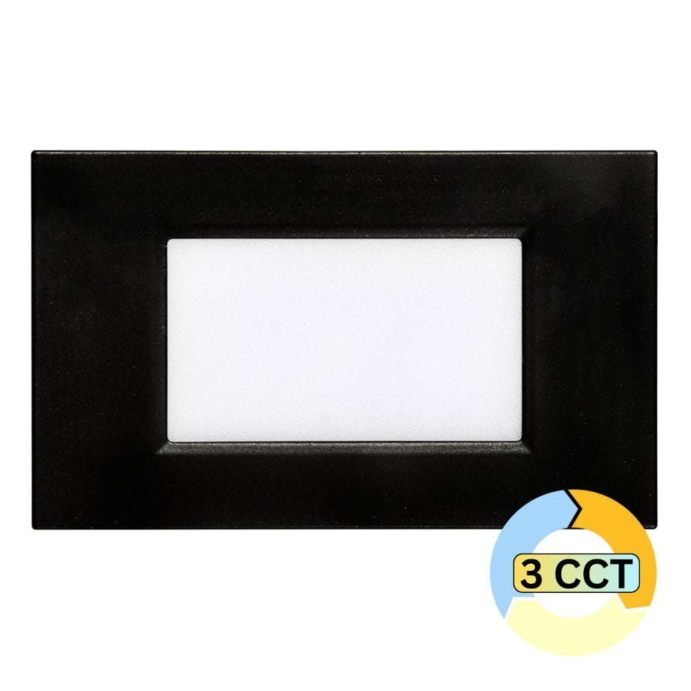 Abba Lighting STA10-Bk Step Lights Product 3.5W Ac/dc 3CCT Black