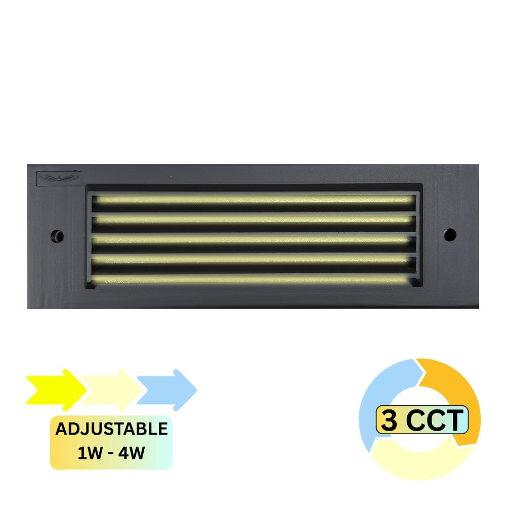 Abba Lighting STBCC17-DB Step Lights Product 1W-4W 3 CCT Dark Brass