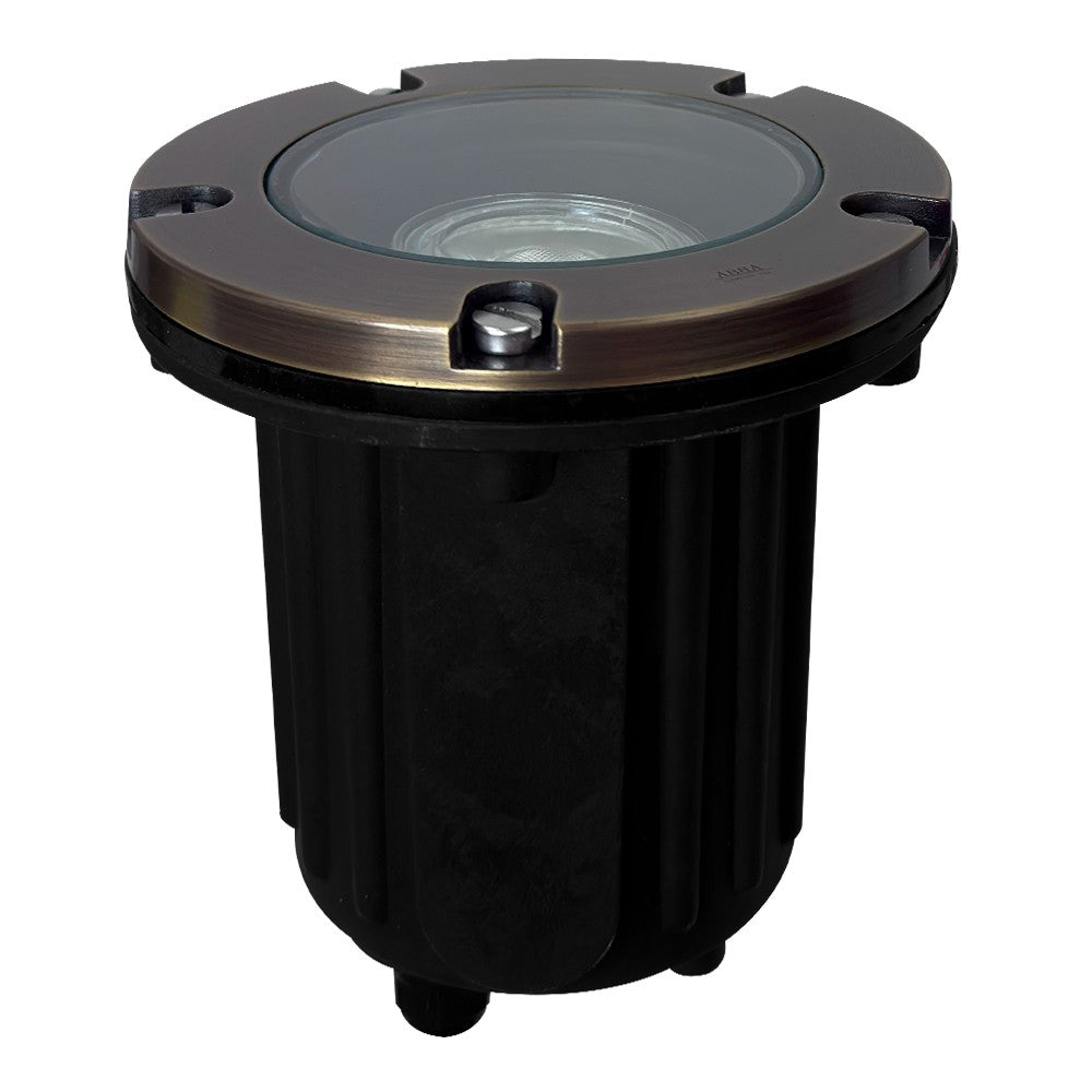 Abba Lighting UNB04-DB LED Well Light Dark Brass