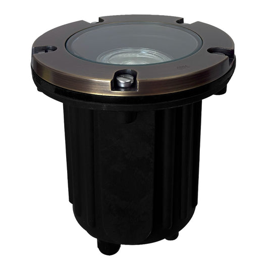 Abba Lighting UNB04-NB LED Well Light Natural Brass
