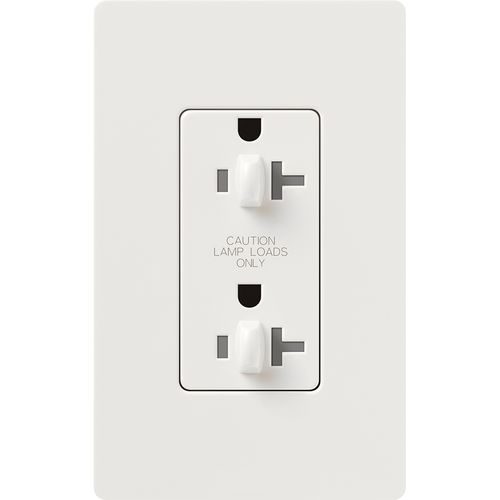 Lutron CAR-20-DDTR-WH Receptacle