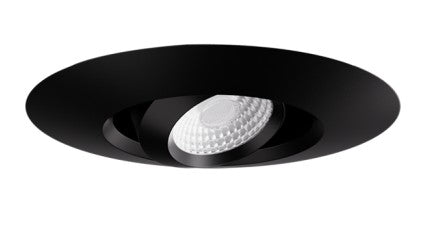 ELCO Lighting E1AK32WF27B 1 Inch Round Architectural Oak Adjustable Downlight 2700K 50 Degree Black