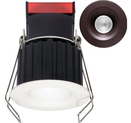 ELCO Lighting E1L02WF27BZ 1 Inch Round Recessed Oak Reflector Downlight 2700K 50 Degree 600 lm All Bronze