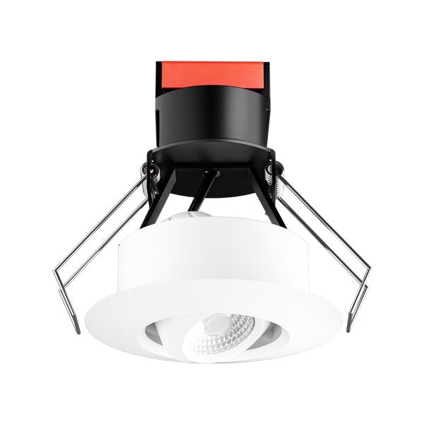 ELCO Lighting E1L32WF27B 1 Inch Round Gimbal Recessed Oak Downlight 2700K 50 Degree 540 lm Black