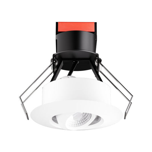 ELCO Lighting E1L32WF27B 1 Inch Round Gimbal Recessed Oak Downlight 2700K 50 Degree 540 lm Black