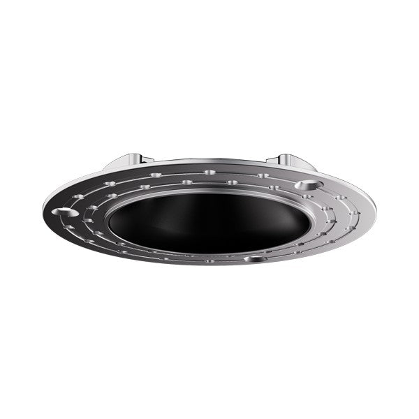 ELCO Lighting E1L61NF30BB 1 Inch Trimless Round Recessed Oak Downlight 3000K 28 Degree 540 lm All Black