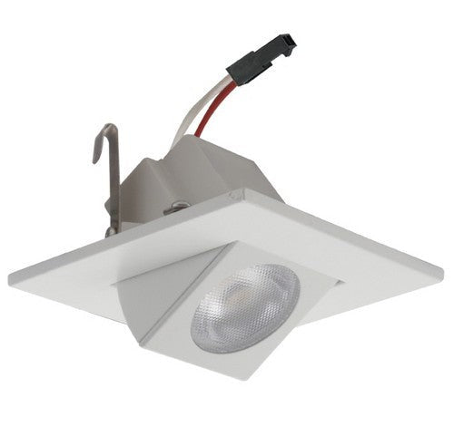 ELCO Lighting E219C1840W 2 Inch Square LED Adjustable Gimbal Light Engine 4000K 11W White