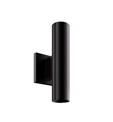 ELCO Lighting E25AB07N-13S30 2 Inch Koto Sylo Wall Mount 750 lm Down / 1350 lm Up 3000K Down 25 Degree / Up 18 Degree Black