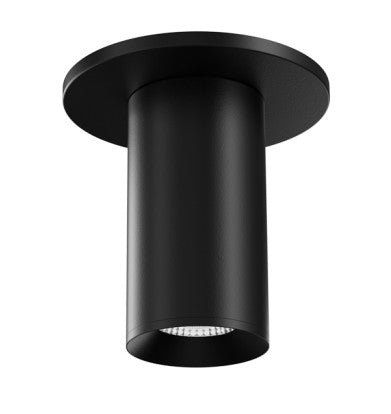 ELCO Lighting E25FB-0740 2-Inch Black LED Surface Mount Fixture, 750 lm, 4000K
