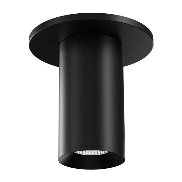 ELCO Lighting E25FB-0812A30 2-Inch Black LED Surface Mount Fixture, 875 lm, 3000K, 12V