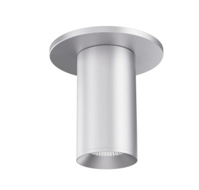 ELCO Lighting E25FS-09SD 2-Inch Silver LED Surface Mount Fixture, 950 lm, 38°