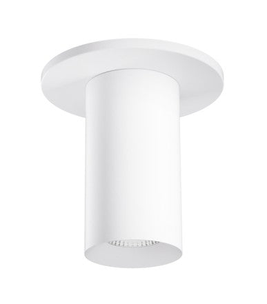 ELCO Lighting E25FW-0327 2-Inch White LED Surface Mount Fixture, 350 lm, 2700K, 38°