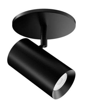 ELCO Lighting E25MB-08CT5 2-Inch Black LED Monopoint Fixture, 850 lm, 5CCT, 38°
