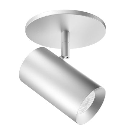 ELCO Lighting E25MS-10DX40 2-Inch Silver LED Monopoint Fixture, 1000 lm, 4000K, 0-10V / TRIAC