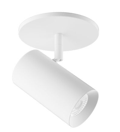 ELCO Lighting E25MW-0727 2-Inch White LED Monopoint Fixture, 750 lm, 2700K, 38°