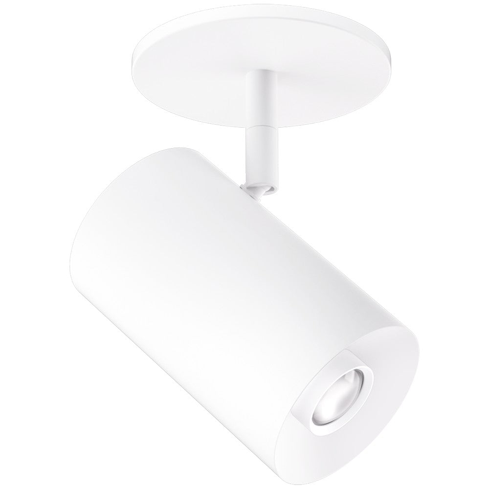 ELCO Lighting E25MW-0727N 2-Inch White LED Monopoint Fixture, 750 lm, 2700K, 25°