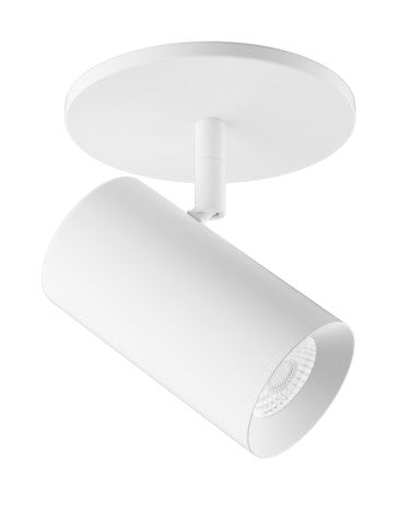 ELCO Lighting E25MW-08CT5W 2-Inch White LED Monopoint Fixture, 850 lm, 5CCT, 60°