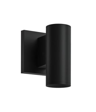 ELCO Lighting E25NYB-11HC 2-Inch Black LED Wall Mount Fixture, 1150 lm, 4000K / 2700K