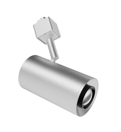 ELCO Lighting E25TS-0740-FC 2-Inch Silver LED Track Head, 750 lm, 4000K, 18°-50°