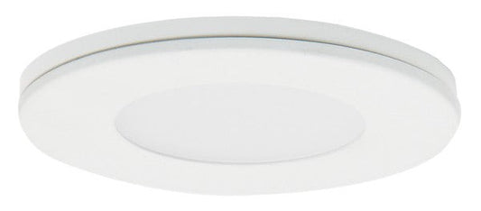 ELCO Lighting E261W Mini Super Slim Round Undercabinet LED Puck Light 2.2W 170 lm 3000K 12V DC White Finish