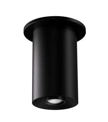 ELCO Lighting E36FB-07SD-FC 3-Inch Black LED Surface Mount Fixture, 750 lm, 18°-50° / 50°