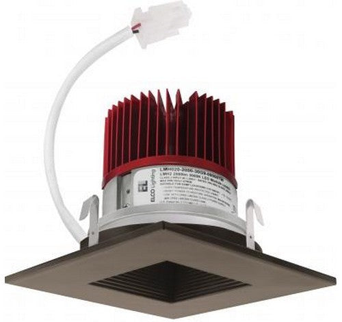 ELCO Lighting E415C08SDBZ 4" Square LED Baffle Engine 850 lm Bz Ssd
