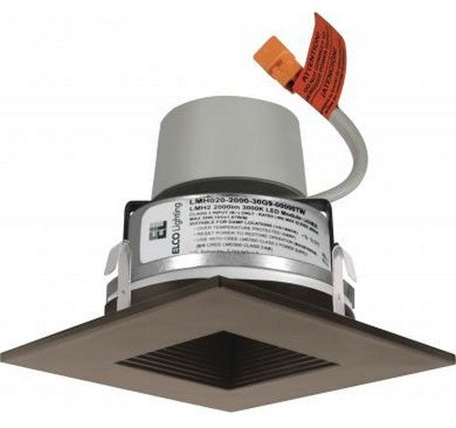 ELCO Lighting E415R0827BZ 4" LED Square Baffle Insert with Driver 2700K