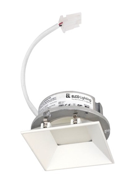 ELCO Lighting E444C0840W2 4-Inch LED Square Reflector Module, 550 lm