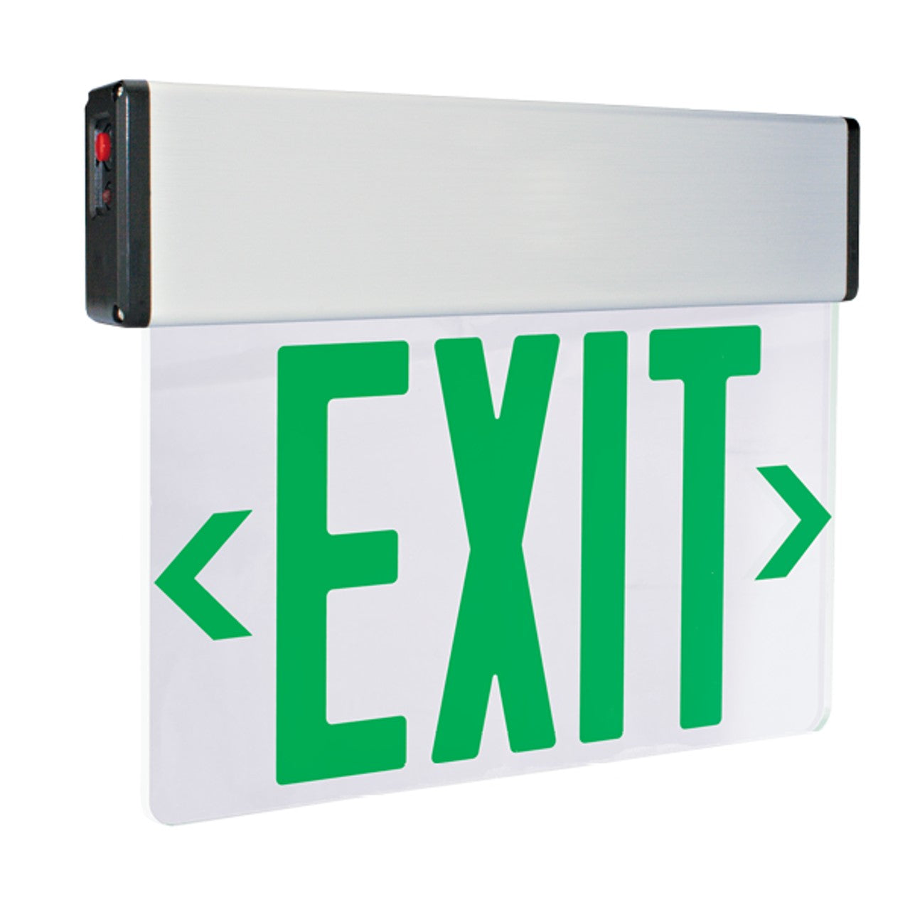 ELCO Lighting EDGLIT2G-C LED Edg Lght Exit Sgn Double Fc Grn 120/277