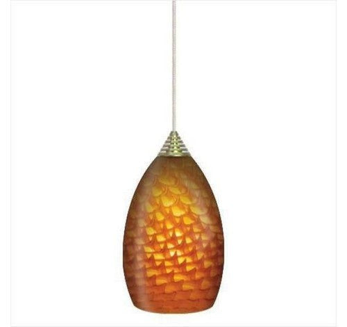 ELCO Lighting EDL62N-AT LED Gls Pndnt Athena Nckl Cnpy