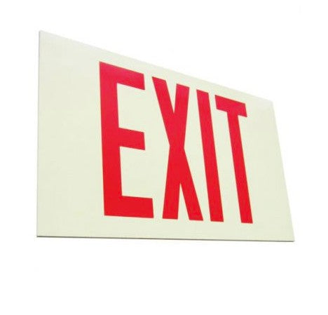 ELCO Lighting EE81S Self Iluminated Exit, Red