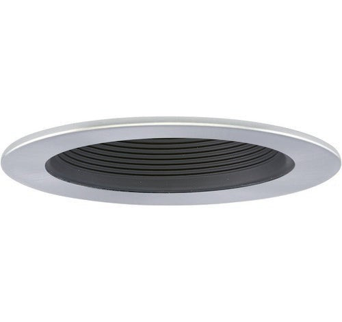 ELCO Lighting EL1493BN 4" Low Voltage Black Baffle with Bn Ring