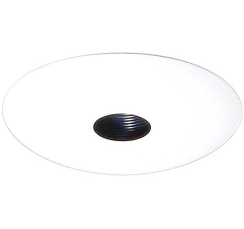 ELCO Lighting EL2579B 6" Pinhole Trim, Black Baffle and White Trim Rng