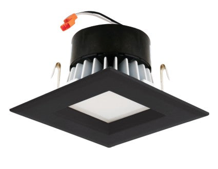 ELCO Lighting EL442CT5BB 4" LED Black/Black Square Reflector Insert 750 lm 5Cc