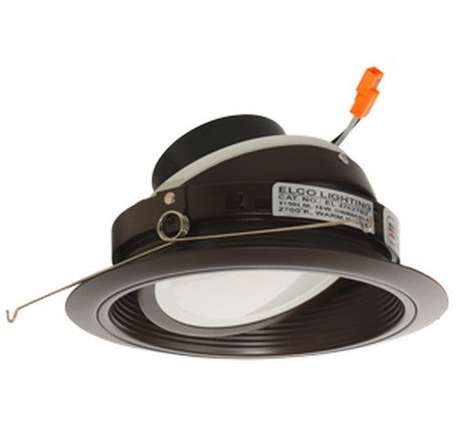 ELCO Lighting EL47627BZ 6" LED Adjustable Baffle Gmbl Insert Par38 2700K