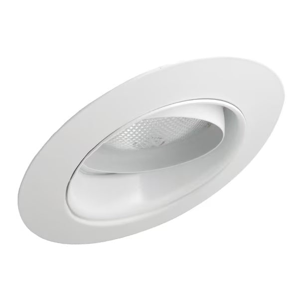 ELCO Lighting EL519WW 5" Rgrsd White Eyeball, White Reflector