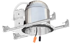 ELCO Lighting EL770ICDXA-B 6" IC Airtight LED Housing 0-10Dim with Butfly Brckt