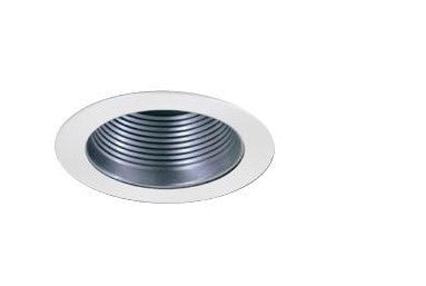 ELCO Lighting EL993NW 4" Stppd Bn Baffle with White Ring