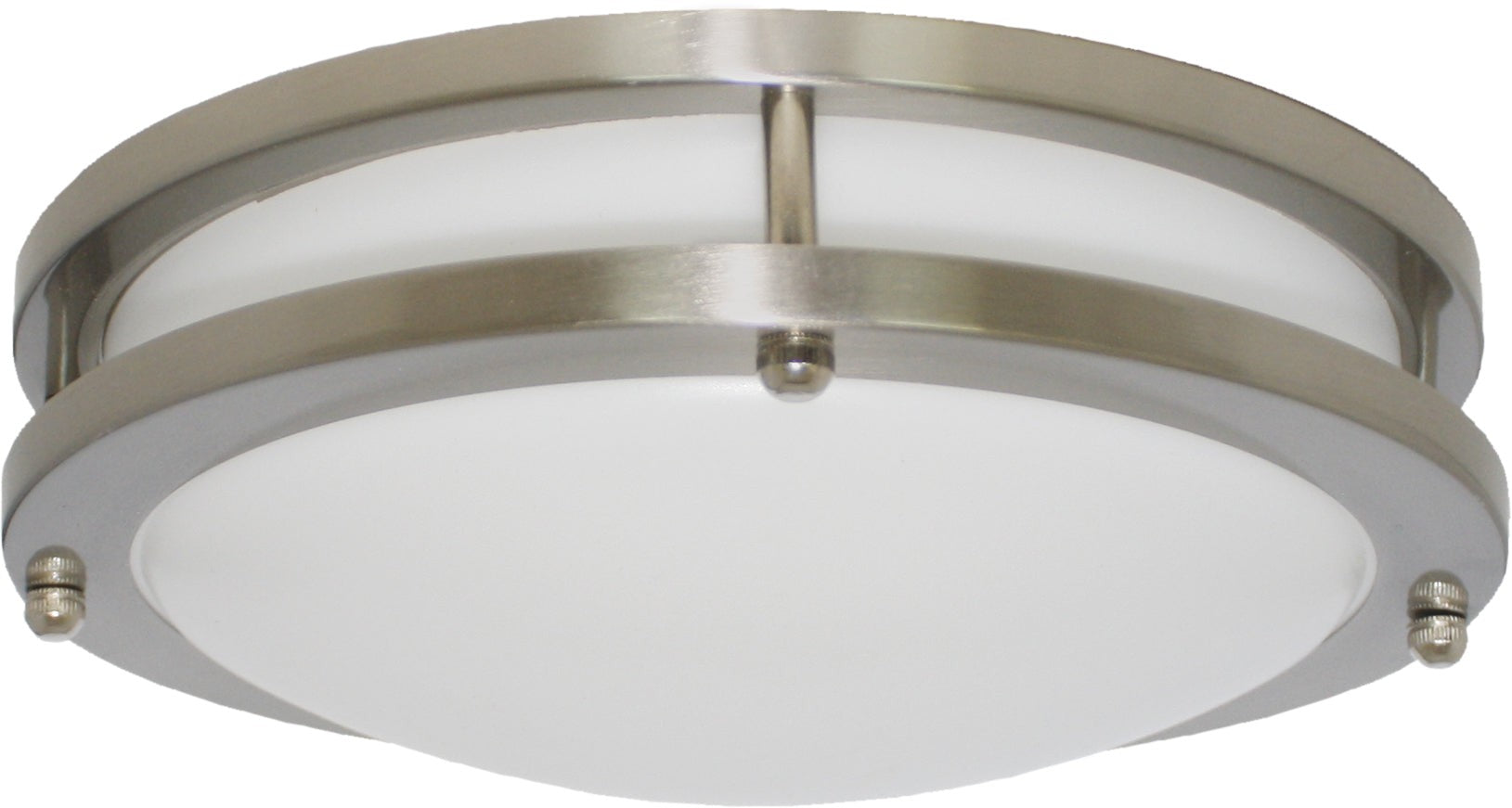 ELCO Lighting 16" 30W 2000 lm 5CCT selectable Darby LED Ceiling Mount Light 120V Nickel Finish ELD16CT5W