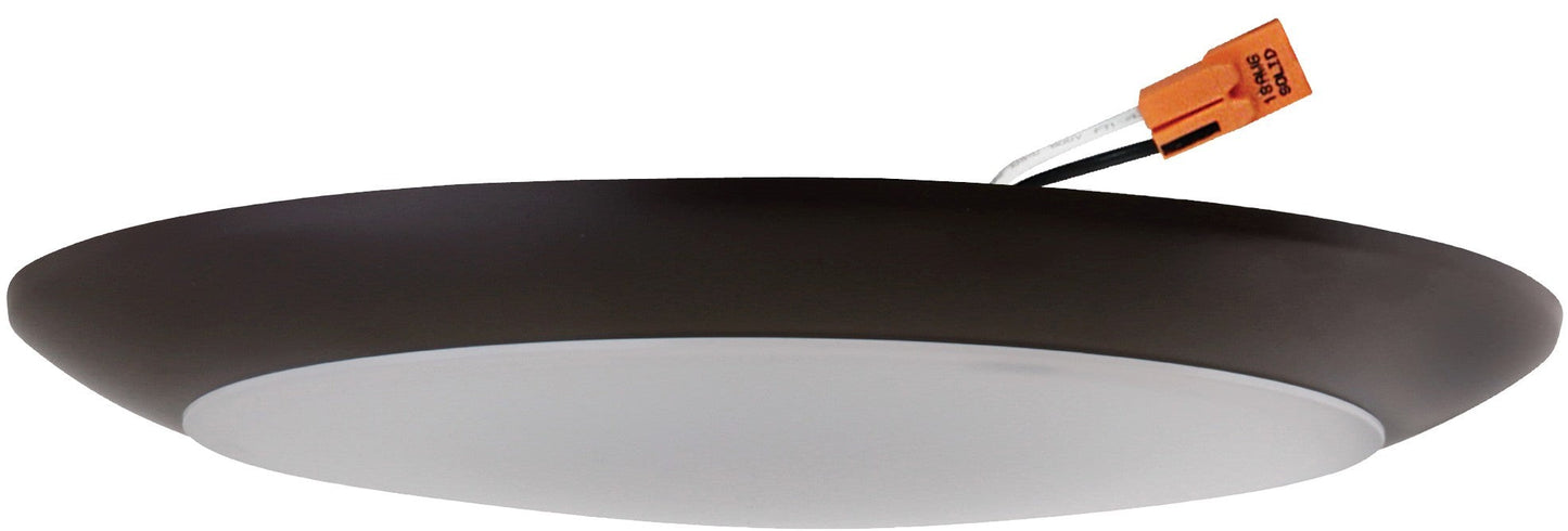 ELCO Lighting 6" 12W 850 lm 3000K Alva LED Disk Light Bronze Finish ELSF1130BZ